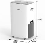 Shinco 86 Pints Dehumidifier for Home and Basements, 5000 Sq.Ft Dehumidifiers with Drain Hose, Auto or Manual Drainage, Auto Defrost, Quietly Remove Moisture, Intelligent Humidity Control, 24HR Timer - Image 2