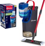O-Cedar H2prO Flat Mop System | Quick Cleaning Tool | Clean with Clean Water | Machine Washable Reusable Microfiber Mop Pad | Safe on Wood Floors, Vinyl, Tile, Baseboards, Walls